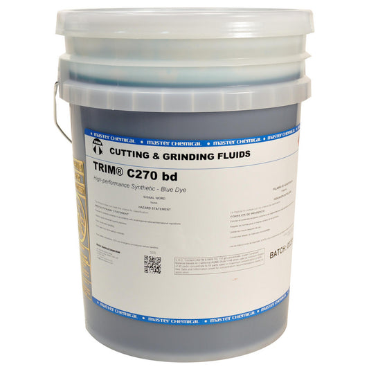 Master Fluid Solutions C270BD-5G TRIM® C270 bd, High-Performance Synthetic, Blue Dye, 5 gal Pail