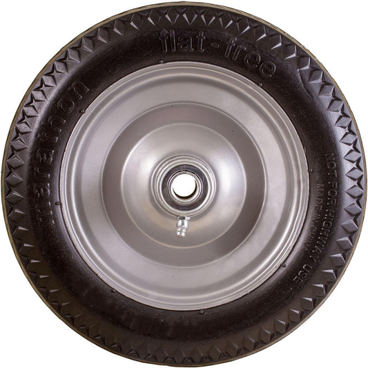 Marathon Industries 30031 3-19/64" Wide x 10-1/2" High, Flat Free Hand Truck Tire