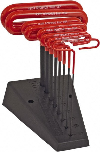 Bondhus 46489 8 Piece T-Handle Cushion Grip Hex Key Set
