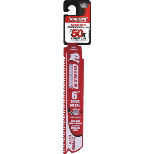 DIABLO DS0608CF Reciprocating Saw Blade Solid Carbide