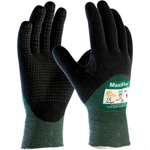 ATG 34-8453/XXL Cut, Puncture & Abrasion-Resistant Gloves ATG 34-8453, Size 2X-Large, ANSI Cut A2, ANSI Puncture 1, Nitrile, Engineered Yarn