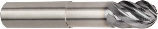 Kennametal 5607300 Ball End Mill 0.375" Dia, 0.5" LOC, 6 Flute, Solid Carbide