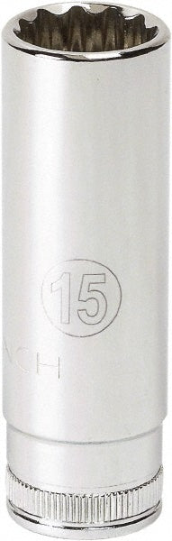 GEARWRENCH 80142 Deep Hand Socket 1/4" Drive, 7 mm Socket, 6-Point