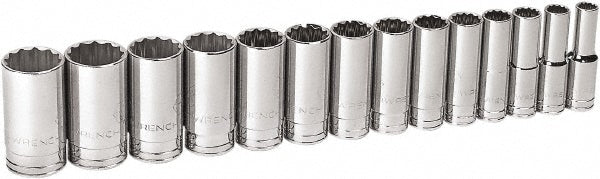 GEARWRENCH 80732 Deep Socket Set 14 Pc, 1/2" Drive, 7/16 to 1-1/2" Socket