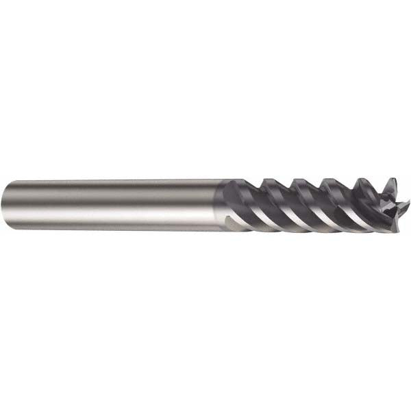 Sandvik Coromant 5739979 Corner Radius End Mill 1/2" Dia, 1" LOC, 0.0313" Radius, 4 Flute, Solid Carbide