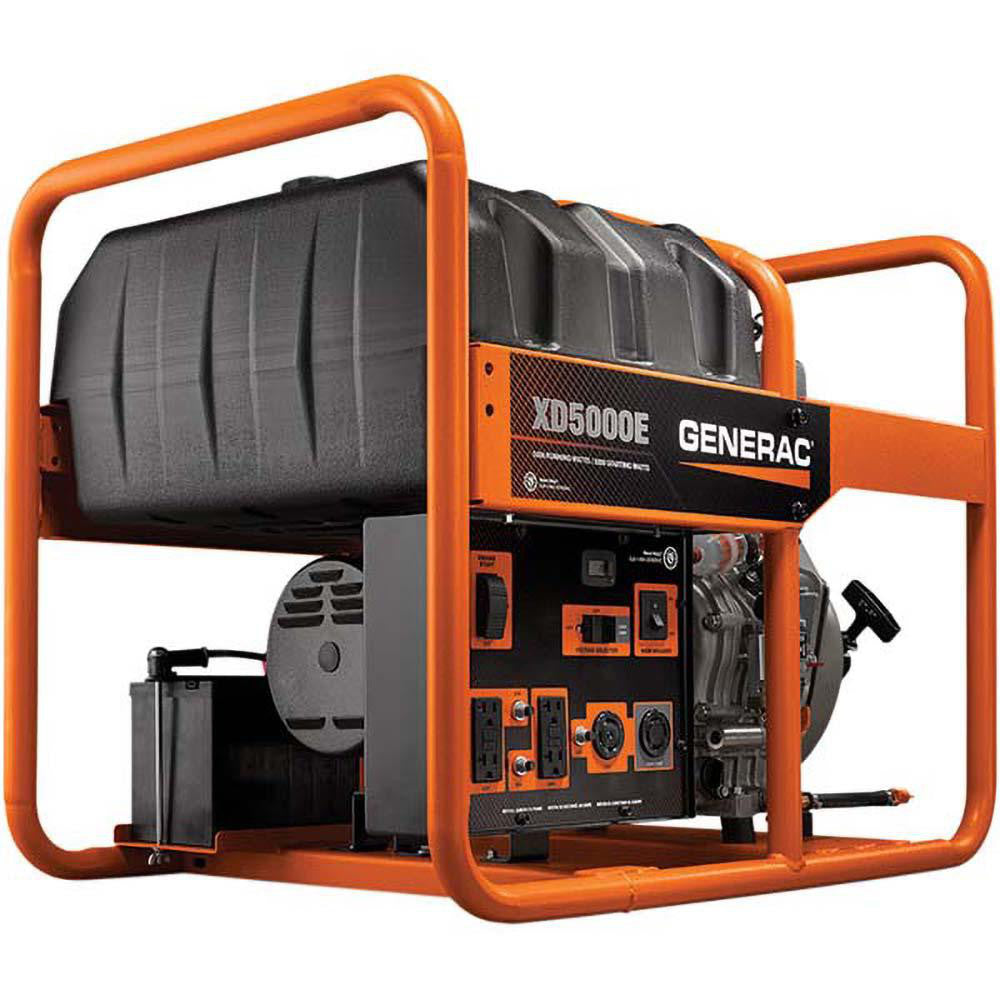 Generac Power 6864 Portable Power Generator Diesel, Electric & Recoil