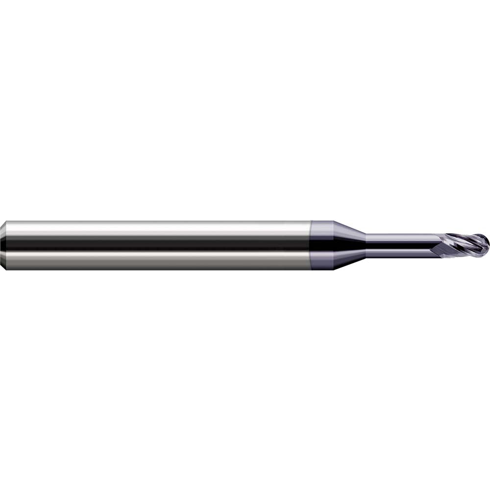 Harvey Tool 33462-C3 Ball End Mill 0.0620" Dia, 0.0930" LOC, 3 Flute, Solid Carbide