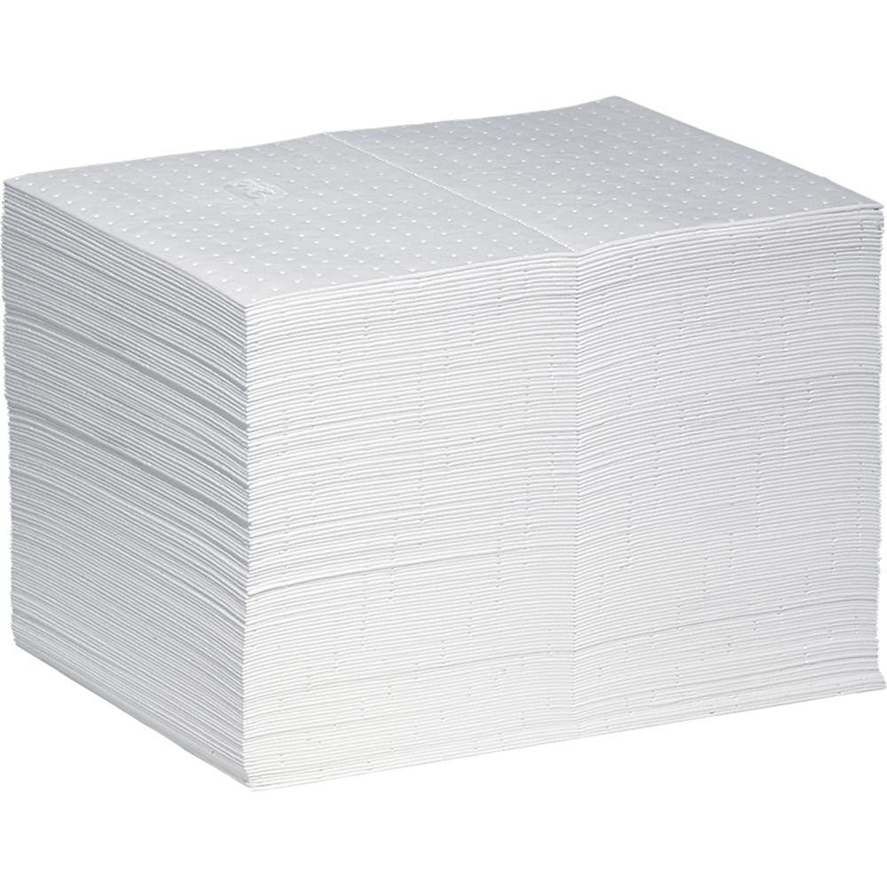 New Pig MAT460 Pads, Rolls & Mats Product Type Pad  Application Oil Only  Overall Length (Inch) 20in  Width (Decimal Inch - 4 Decimals) 15.0000  Material Polypropylene  Fluids Absorbed Oil Fuel Oil Based Liquids