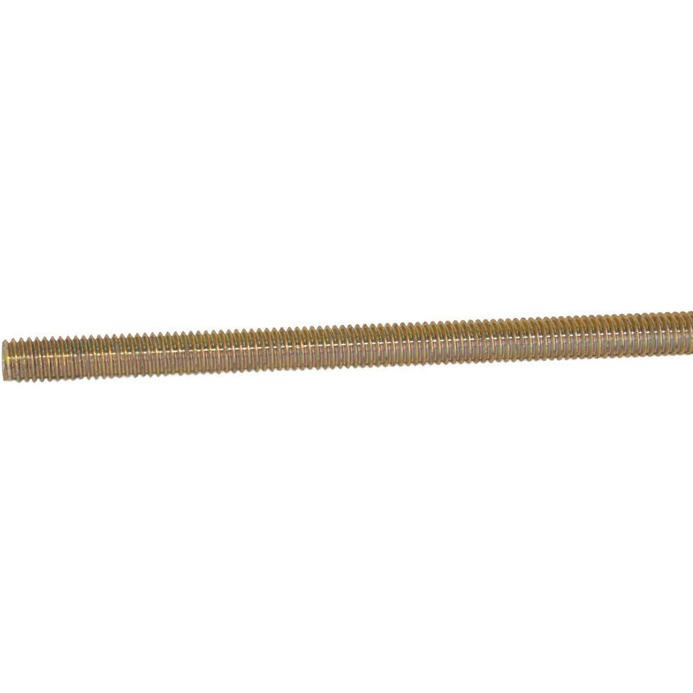 All America Threaded Products 07096 General-Purpose Threaded Rod 3/8-16, 6' OAL, Alloy Steel, Yellow Zinc Finish