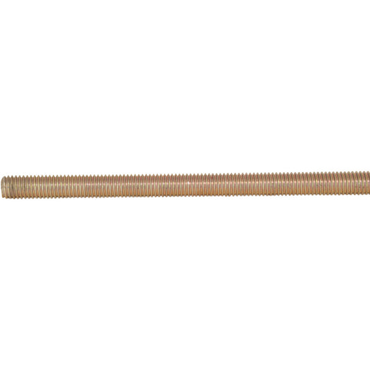 All America Threaded Products 07116 General-Purpose Threaded Rod 1/2-13, 6' OAL, Alloy Steel, Yellow Zinc Finish