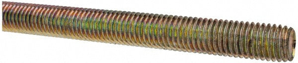All America Threaded Products 07133 General-Purpose Threaded Rod 5/8-11, 3' OAL, Alloy Steel, Yellow Zinc Finish