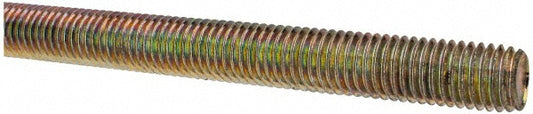 All America Threaded Products 07133 General-Purpose Threaded Rod 5/8-11, 3' OAL, Alloy Steel, Yellow Zinc Finish