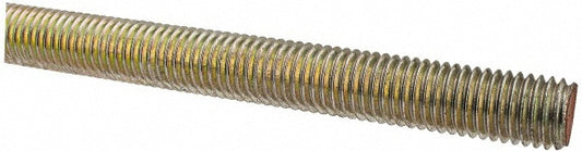 All America Threaded Products 07136 General-Purpose Threaded Rod 5/8-11, 6' OAL, Alloy Steel, Yellow Zinc Finish