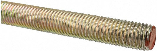 All America Threaded Products 07143 General-Purpose Threaded Rod 3/4-10, 3' OAL, Alloy Steel, Yellow Zinc Finish