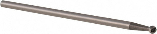 Kyocera SGS Precision Tools 17575 Abrasive Burr SD-42L3, 1/8" Cut Dia, Ball, Single Cut