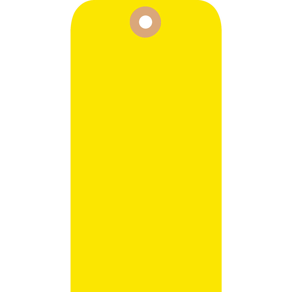 AccuformNMC BPT4Y Blank Tag Rectangle, 2-1/8" High, 4-1/4" Wide, Synthetic Paper, "Blank"