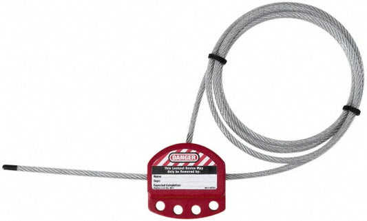 AccuformNMC CABLO 6' Cable Length, 4 Lockout Points, Cable Lockout