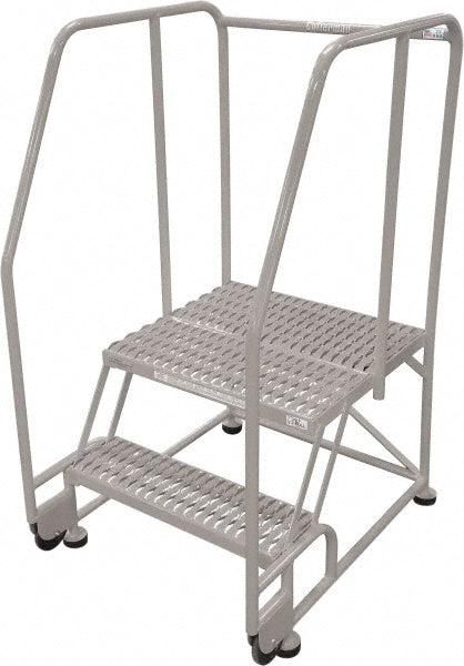 Cotterman D0920120-25 Steel Tilt & Roll Rolling Ladder 2 Step