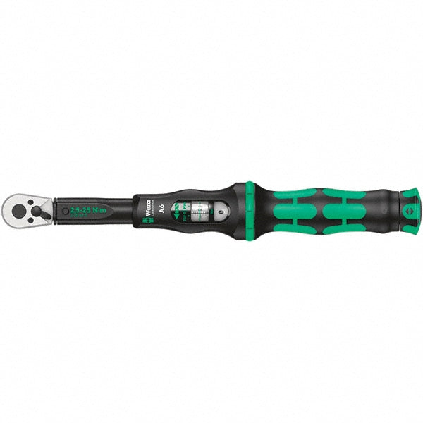 Wera 05075605001 Adjustable Torque Wrench 3/4" Drive, Hex Drive, Foot Pound & Newton Meter