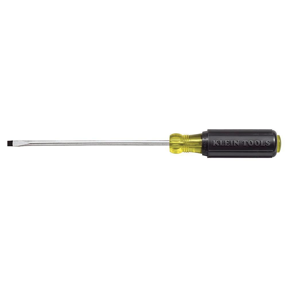 Klein Tools 608-4 Slotted Screwdriver 1/8" Width, 6-3/4" OAL, 4" Blade Length