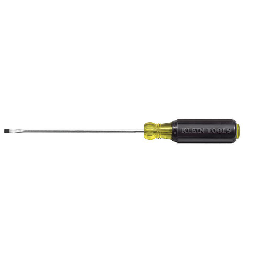 Klein Tools 607-4 Slotted Screwdriver 3/32" Width, 6-3/4" OAL, 4" Blade Length