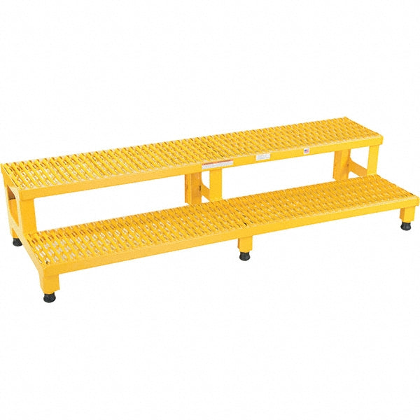 Vestil ASP-60 Steel Adjustable Step Mate Stand 2 Step, 22-7/8 x 59-3/4 x 15-1/4", 500 lb Capacity