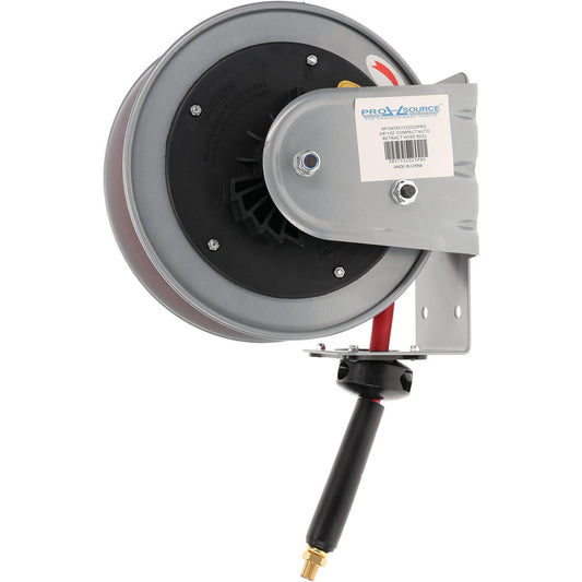 Pro-Source 2857532025PRO Hose Reel with Hose 3/8" ID Hose x 20', Spring Retractable