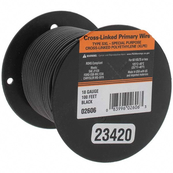EastPenn 23420 18 AWG Automotive Cross-Linked Polyethylene Wire