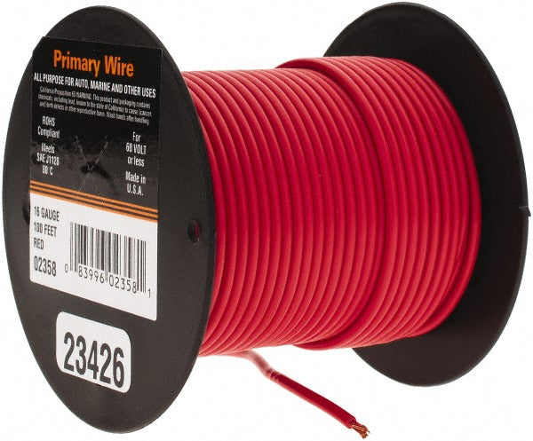 EastPenn 23426 16 AWG Automotive Plastic Insulated, Single Conductor Wire