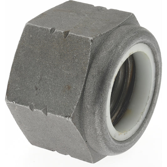Value Collection MP39632 Hex Lock Nut Insert, Nylon Insert, 1-1/4-7, Grade 8 Steel, Bright/Uncoated