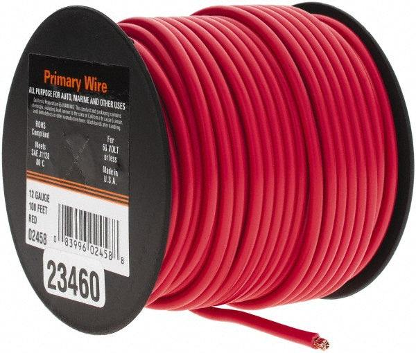 EastPenn 23460 12 AWG Automotive Plastic Insulated, Single Conductor Wire
