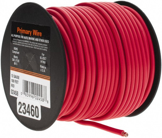 EastPenn 23460 12 AWG Automotive Plastic Insulated, Single Conductor Wire