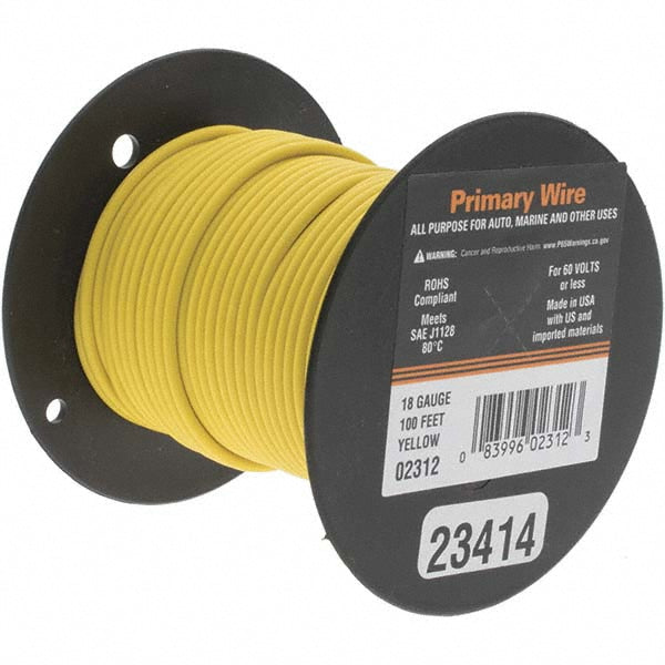 EastPenn 23414 18 AWG Automotive Plastic Insulated, Single Conductor Wire
