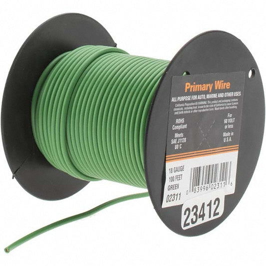 EastPenn 23412 18 AWG Automotive Plastic Insulated, Single Conductor Wire