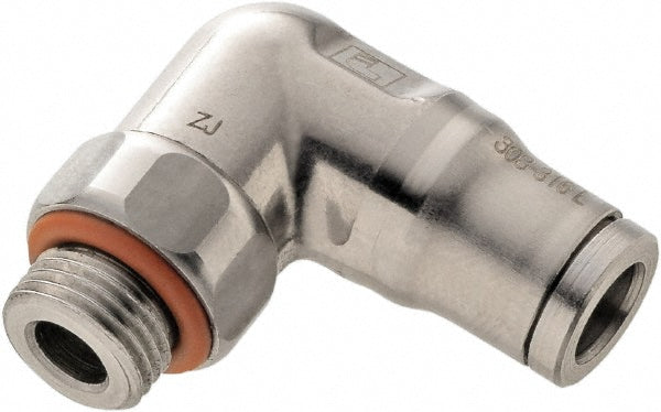 Legris 3879 06 10 Push-To-Connect Tube to Male & Tube to Male BSPP Tube Fitting Male Elbow, 1/8" Thread