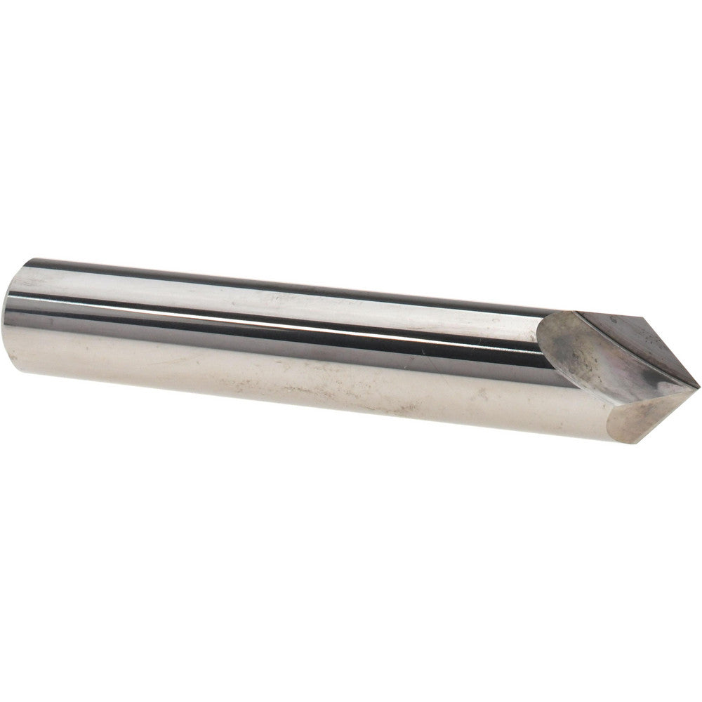 Harvey Tool 960445 Chamfer Mill 1/2" Dia, 1/2" Shank Dia, 90 deg, 2 Flute, Solid Carbide, Single End