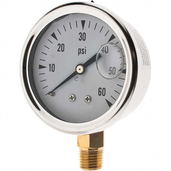 Value Collection 729204 Pressure Gauge 2-1/2" Dial, 1/4" Thread, NPT