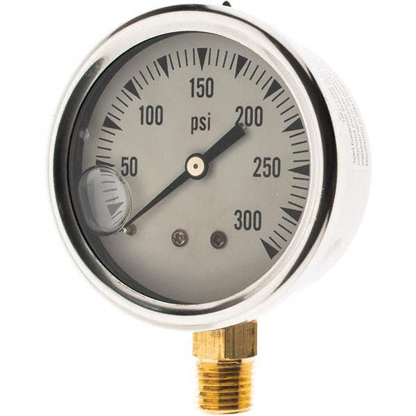 Value Collection 729208 Pressure Gauge 2-1/2" Dial, 1/4" Thread, NPT