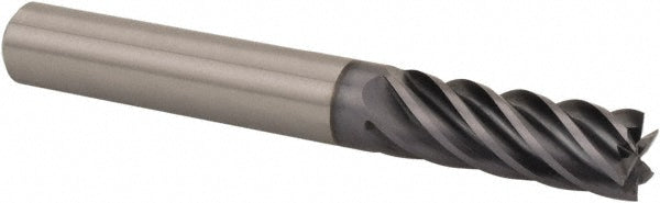 Kennametal 5351815 Square End Mill 3/8'' Dia, 1'' LOC, 3/8'' Shank Dia, 3'' OAL, 6 Flutes, Solid Carbide