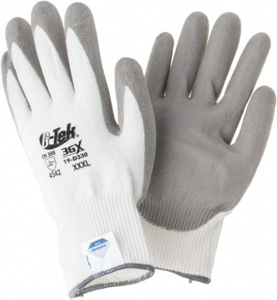PIP 19-D330/XXXL Cut, Puncture & Abrasion-Resistant Gloves G-Tek® 19-D330, Size 3X-Large, ANSI Cut A4, ANSI Puncture 2, Polyurethane, Dyneema Diamond