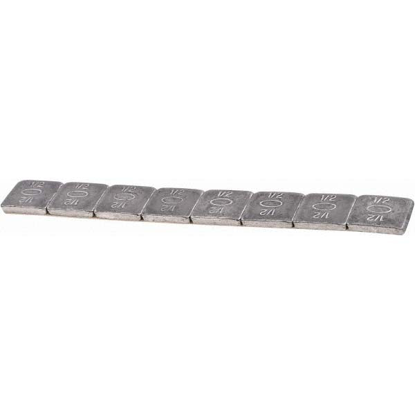 Plombco 408FE-28 400 series adhesive WW, steel, silver-gray, .50 oz segments, 8 segments/strip, 28 strips/box