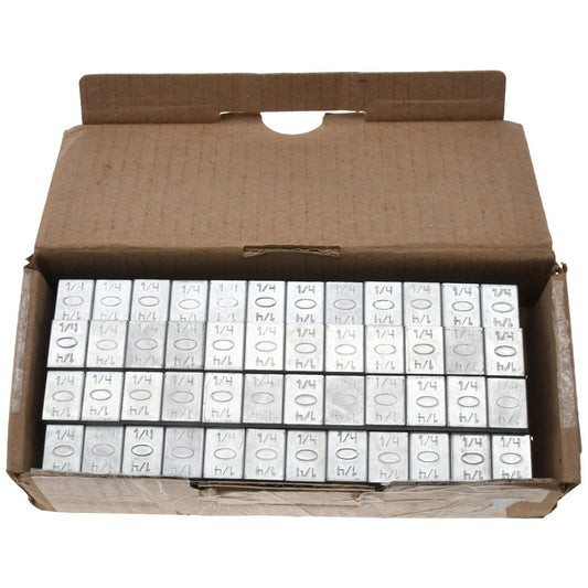 Plombco 312FE-30 300 series adhesive WW, steel,  silver-gray, .25 oz segments, 12 segments/strip, 30 strips/box