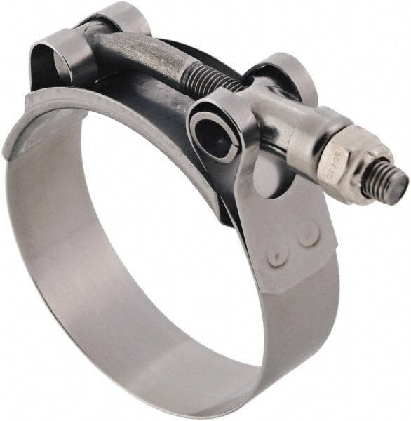 Ideal Tridon 300210225051 T-Bolt Channel Bridge Clamp 2.25 to 2.56" Hose, 3/4" Wide, Stainless Steel