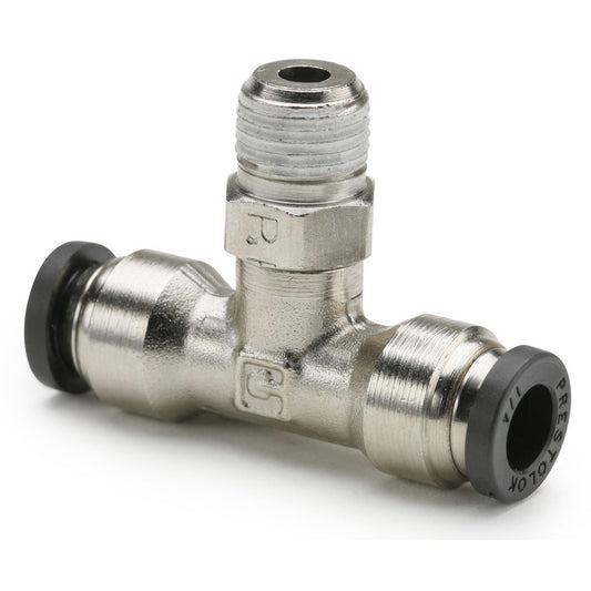 Parker W172PLP-6-4 Push-To-Connect Tube to Male & Tube to Male NPT Tube Fitting Male Branch Tee, 1/4" Thread, 3/8" OD