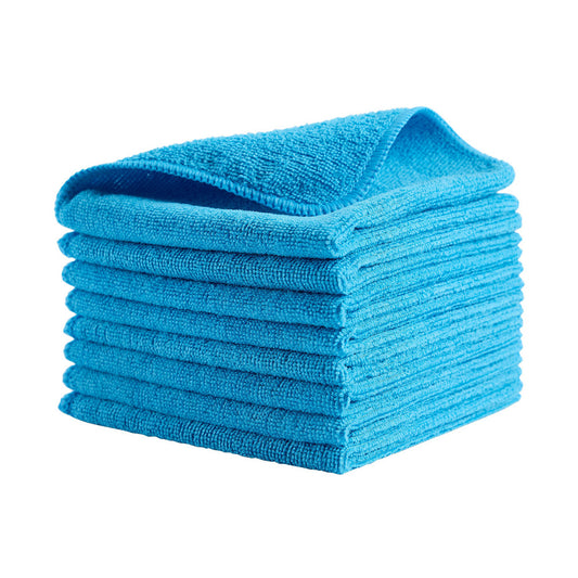Rubbermaid 1820579 Light Commercial Microfiber Cloth, All-Purpose Rag/Towel, 12 x 12 inch, Blue