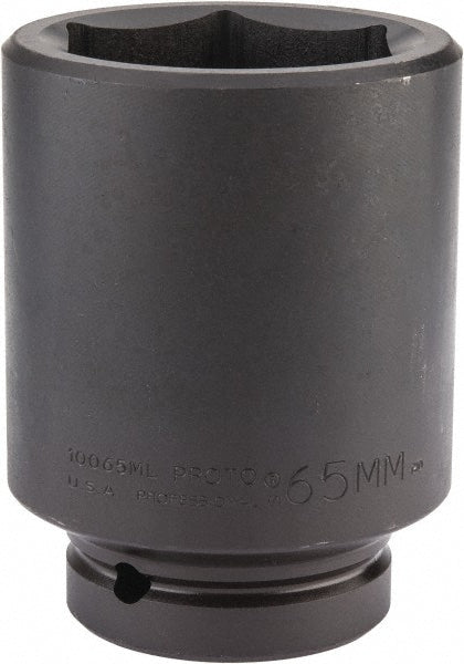 Proto J10065ML Impact Socket 1" Drive, 65mm Socket, Hex Drive