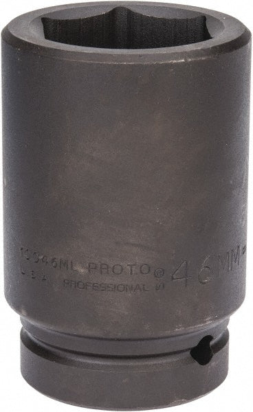 Proto J10046ML Impact Socket 1" Drive, 46mm Socket, Hex Drive