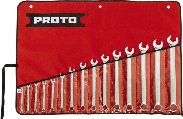 Proto J1200SPL Spline Combination Wrench Set 15 Pc, Inch