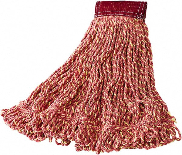 Rubbermaid FGD25306RD00 Wet Mop Loop Side Loading, Large, Red Mop, Blended Fiber