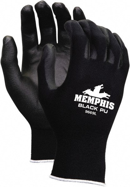 MCR Safety 9669XXL Work Gloves Memphis® 9669, Size 2X-Large, Polyurethane-Coated Puncture Resistant
